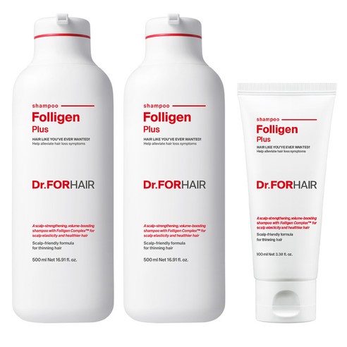 닥터포헤어 폴리젠 플러스 탈모 완화 샴푸 500ml x 2p + 100ml, 1.1L, 1개