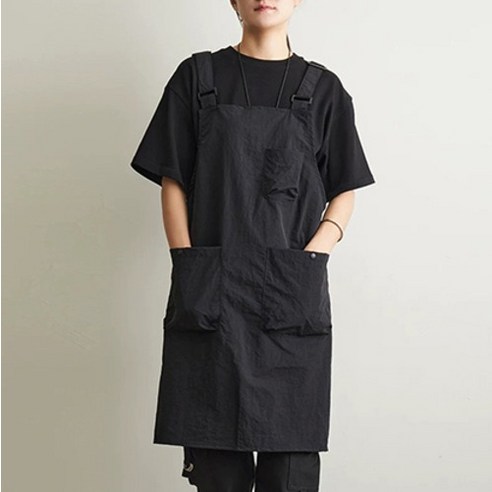 다퍼남 오버사이즈 핏 멜빵 앞치마 이미지 4
