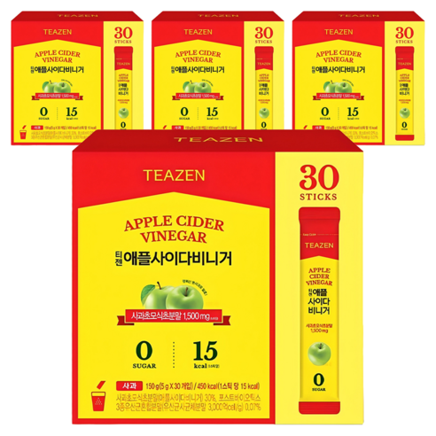 티젠 애플사이다 비니거, 5g, 30개입, 4개
