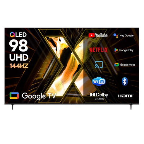 이노스 4K UHD QLED X시리즈 하이엔드 구글 스마트 TV, 248.92cm(98인치), X98QLED PRO, 스탠드형, 방문설치