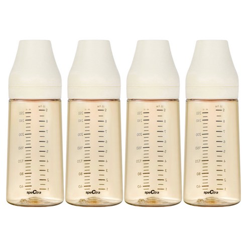 스펙트라 올셋 PPSU 노꼭지 젖병, 크림바닐라, 260ml, 4개