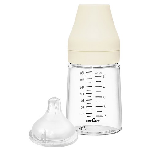 스펙트라 올셋 S젖꼭지 PA 젖병, 파우더핑크, 160ml, 1개