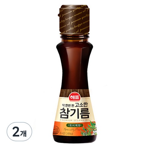 해표 고소한 참기름, 55ml, 2개