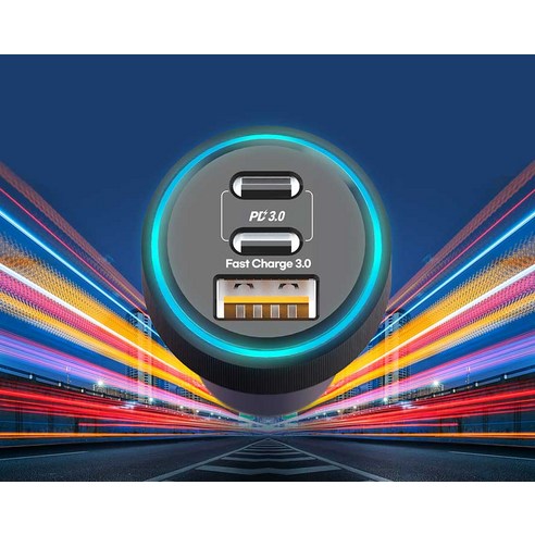 프라임큐 68W 3포트 차량용충전기 + C to C 케이블 세트 실사용 후기 | 효과 있을까? - 상품 이미지 2