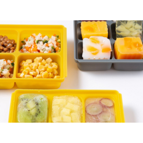 쁘띠누베 국내 제조 실리콘 냉동 멀티 큐브 20구 육아맘 솔직 후기 | 실사용 리뷰 - 상품 이미지 4