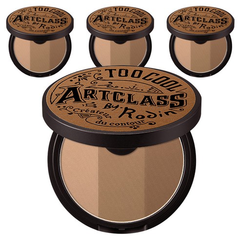 투쿨포스쿨 아트 클래스 바이 로댕 팩트 쉐딩 9.5g 1.5 뉴트럴 × 3개