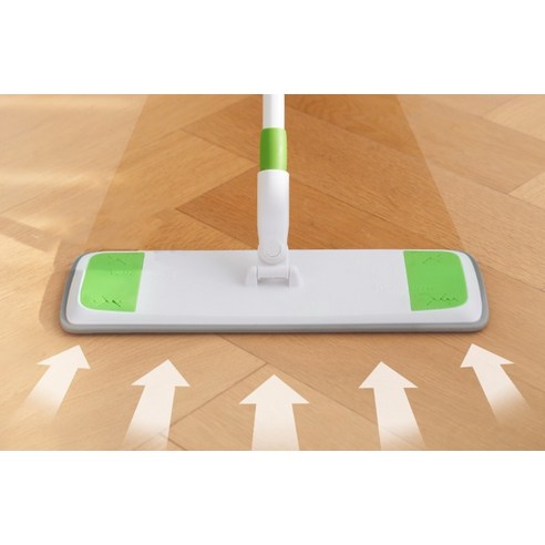 스카치브라이트 이지클린 막대걸레 + 정전기청소포 10매 + 물걸레청소포 1매, 대형(35 x 11..., 1세트 후기 분석 - 바닥 밀착 지그재그 패턴