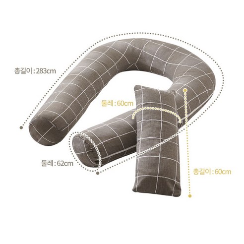 삼익가구 모노 U자형 커버분리형 바디필로우 + 레그필로우 후기 분석 - 내부 충전재