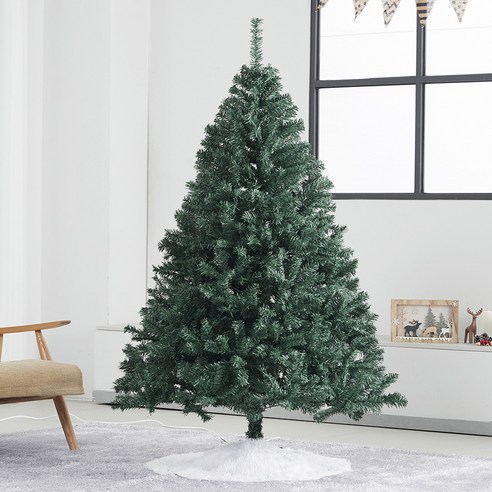 아웃팅 풍성 빽빽 무장식트리