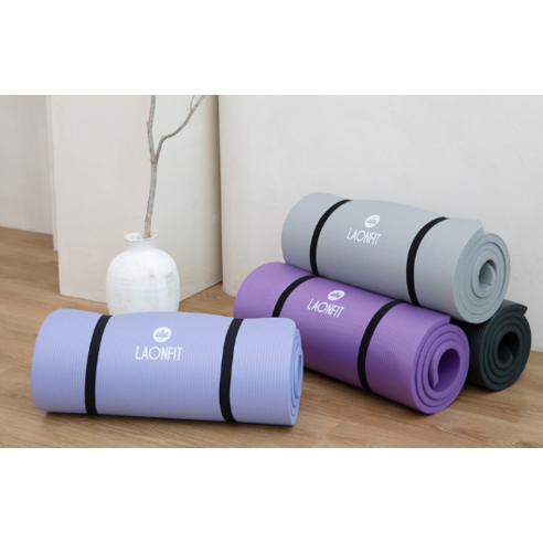 라온핏 NBR 요가매트 스탠다드 20mm 후기 분석 - 미끄럼 방지 패턴 확대 샷