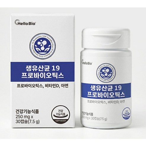 헬로바이오 생유산균 19 프로바이오틱스 7.5g 30정, 6개 이미지 2