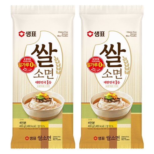 샘표 쌀 소면, 400g, 2개