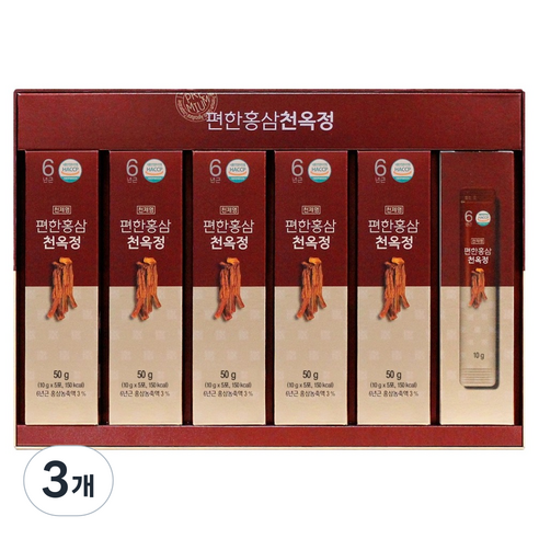 천제명홍삼 편한 홍삼 천옥정 30포, 300g, 3개