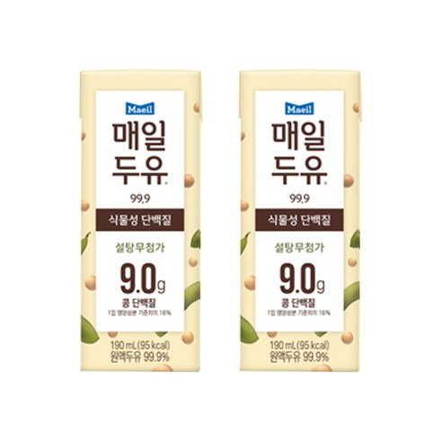 맛있고 건강한 무가당 두유, 매일두유 99.9
