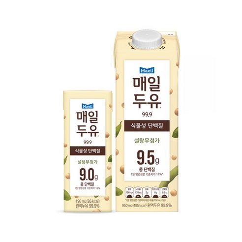 맛있고 건강한 무가당 두유, 매일두유 99.9