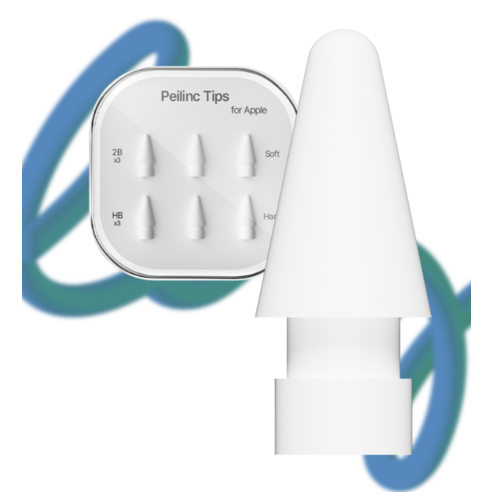 Peilinc 정품 애플펜슬 펜촉 1/2세대 호환 2B HB 총 6개입 개봉기 | 실사용 후기 - 상품 이미지 2