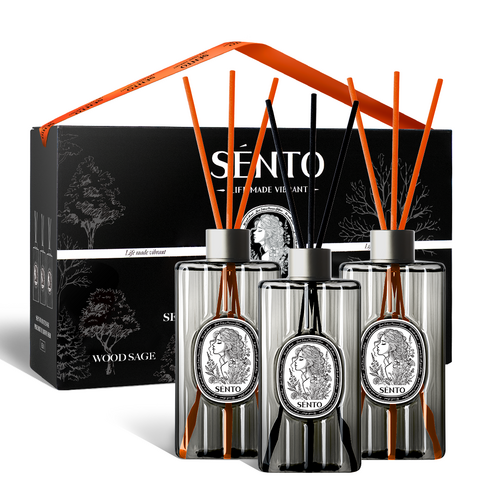 센토 인텐스 프리미엄 대용량 디퓨저, 우드 세이지, 550ml, 3개