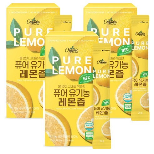 천호엔케어 퓨어 유기농 레몬즙 15p 300g, 3개 실사용 후기 | 효과 있을까? 썸네일
