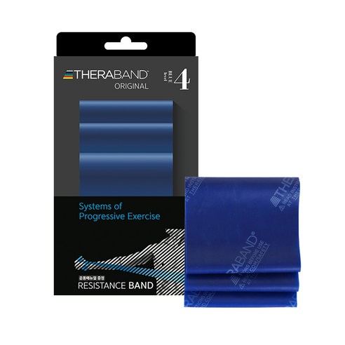 세라밴드 오리지널 탄성저항 밴드 4단계 + 운동포스터 이미지 2