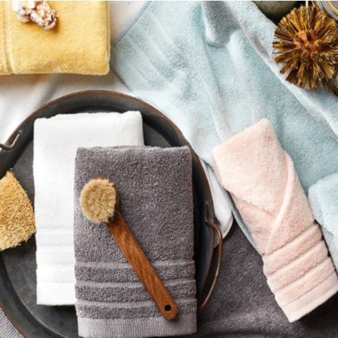 소프트터치 라인보더 호텔수건 150g 30수 면사, 그레이, 5개 후기 분석 - 정돈된 수건 이미지