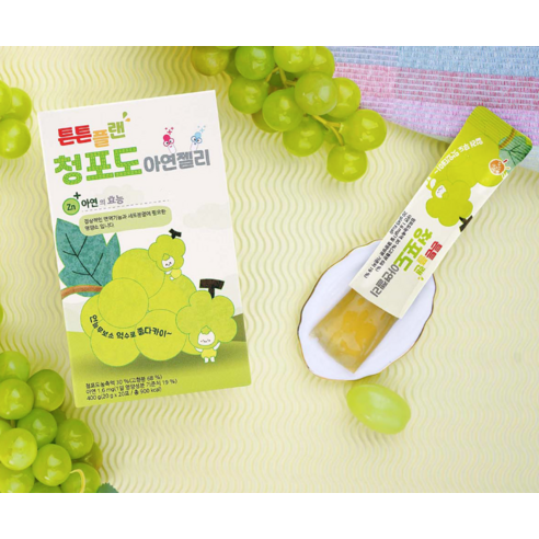 아람농장 튼튼플랜 청포도 아연젤리 20p 400g, 1개 이미지 2