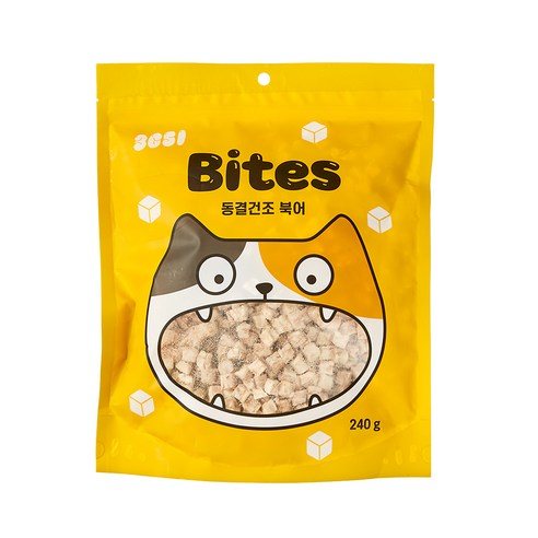 3651 고양이 바이츠 동결건조 트릿, 북어, 240g, 1개