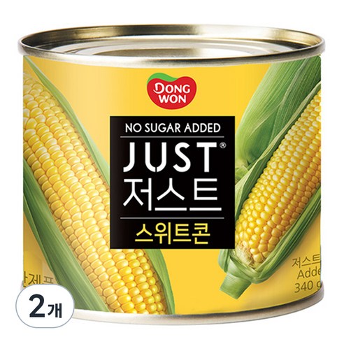 동원 JUST 노슈가 스위트콘, 340g, 2개