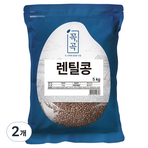 두보식품 렌틸콩, 5kg, 2개