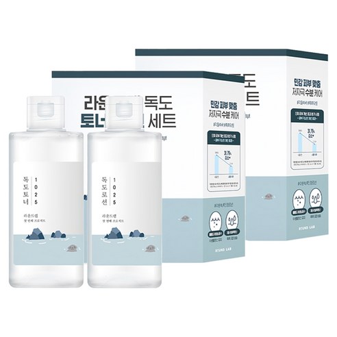 라운드랩 독도 토너 200ml + 로션 200ml 세트 솔직 후기 | 피부 타입별 분석 - 상품 이미지 1