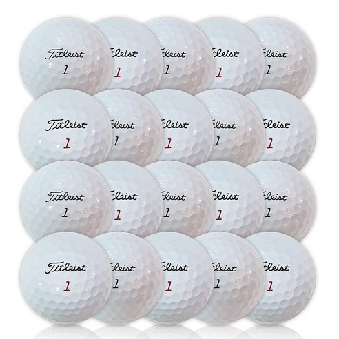 타이틀리스트 PRO V1 V1X 혼합 로스트볼 1등급 42.67mm, 화이트, 20개입, 1세트