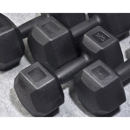 코멧 스포츠 육각 덤벨 아령 블랙 이미지 4