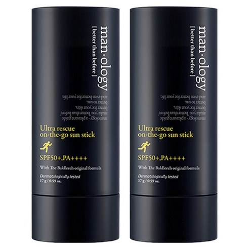빌리프 맨 올로지 울트라 레스큐 온 더 고 선스틱 SPF50+ PA++++, 17g, 2개