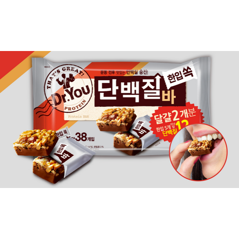 닥터유 한입쏙 단백질바 380g, 2개 맛있게 먹은 솔직 후기 - 상품 이미지 3