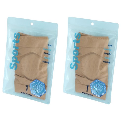 크로커다일 게르마늄 무릎보호대 세트 CD377, 베이지, 2세트