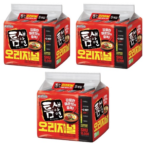 틈새라면 빨계떡 120g 10개