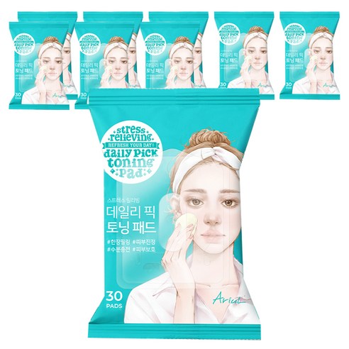 [비건뷰티] 아리얼 데일리 픽 진정 토닝패드 57g 제품 이미지