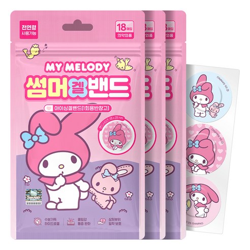 아텍스 마이멜로디 썸머 겔밴드, 3개, 18개입