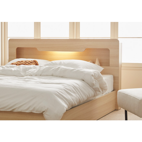 파로마 아몬드 수납 헤드 평상형 침대 + 본넬 라텍폼스 20t 매트리스 세트 방문설치 후기 분석 - 설치 완료 이미지 1