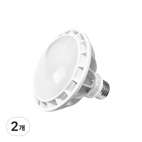 금호전기 전구 확산형 LED PAR30 15W, 전구색, 2개