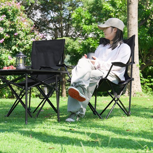 코멧 아웃도어 와이드 캠핑 체어 세트 이미지 4