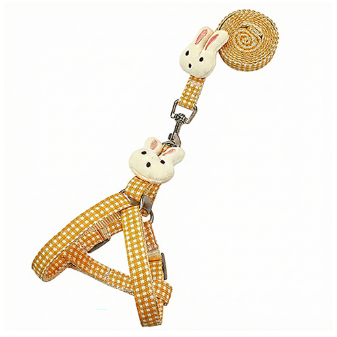 타이탄 고양이 조끼형 하네스 리드줄 120CM, 주황색, 1세트