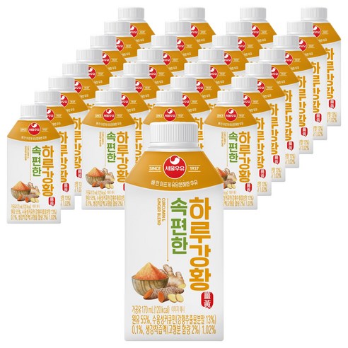 서울우유 속편한 하루강황, 170ml, 72개