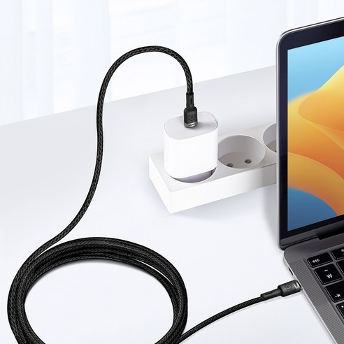 홈플래닛 E-Marker IC 칩셋 C to C PD 100W 초고속충전 케이블 이미지 2