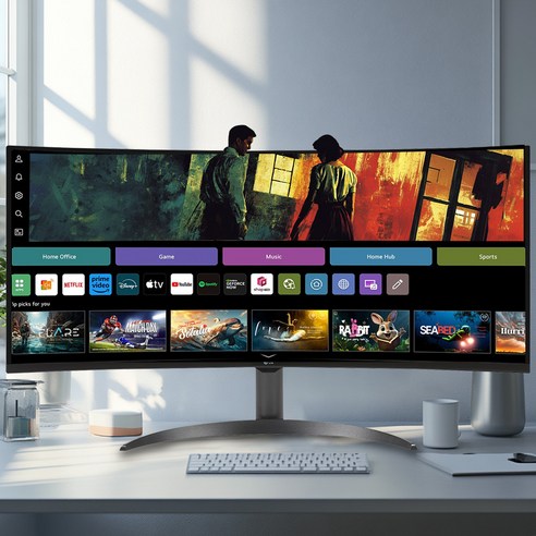 답답한 시야에서 벗어나 넓고 선명하게, LG전자 WQHD 커브드 모니터로 업무와 즐거움을 동시에