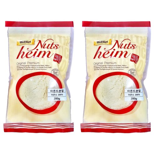 너츠하임 아몬드분말, 200g, 2개