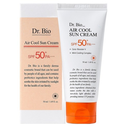 닥터바이오 에어쿨 무기자차 선크림 SPF50+ PA++++, 50ml, 1개