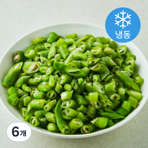 청양고추 다이스 (냉동), 1kg, 6개