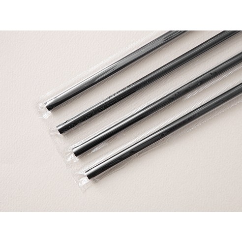 코멧 베이직 개별포장 빨대 블랙 210 x 7 mm 이미지 4