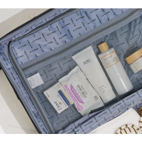 앙뜨레 HA9130 확장형 경량 하드캐리어 후기 분석 - 손잡이 및 디테일 마감