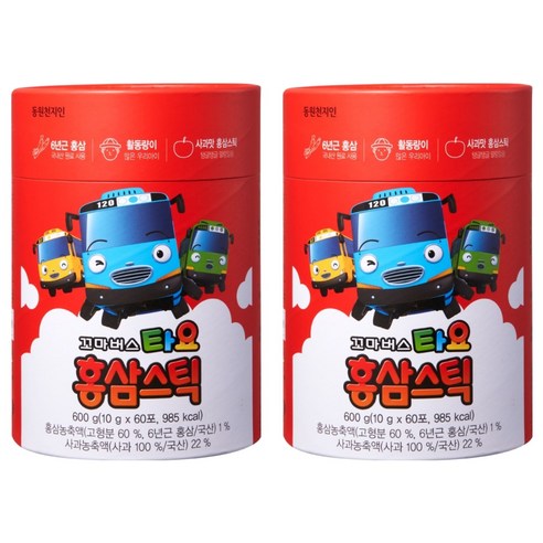천지인 꼬마버스 타요 홍삼스틱 600g, 2개 맛있게 먹은 솔직 후기 썸네일